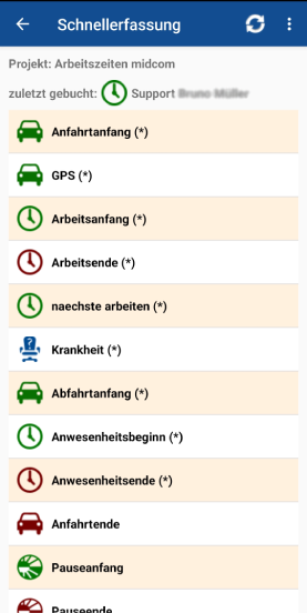 Instandhaltung.App Tätigkeiten zeitlich zum Auftrag erfassen